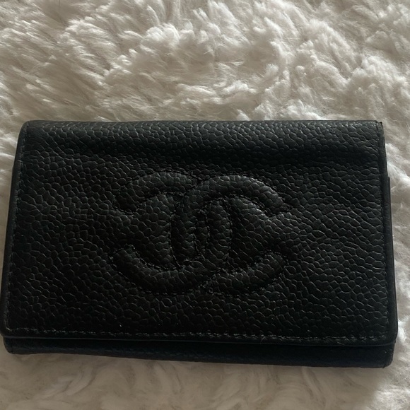 Chanel Caviar Leather Key Case. Black - Picture 1 of 6